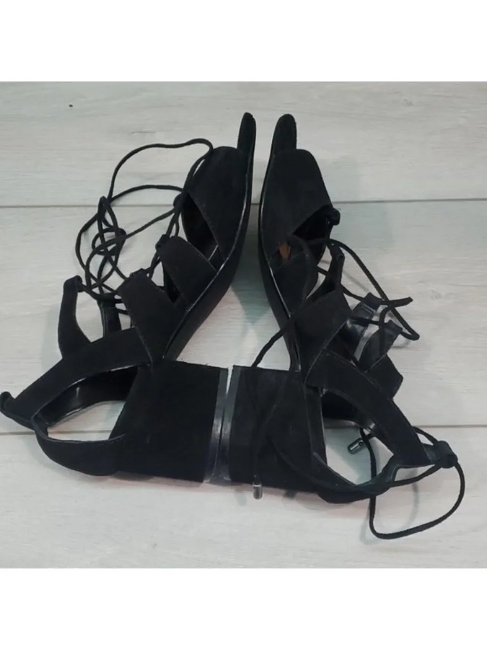 Steve Madden Women HydII Gladiator Lace Up Heels Shoes sz 8M